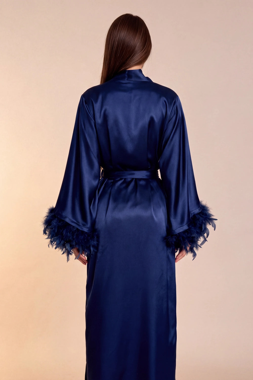 Kimono long en satin Celiana